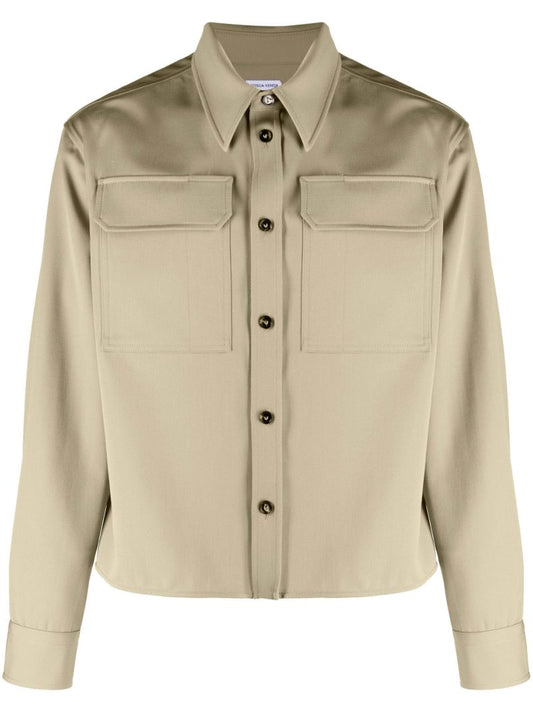 Neutral Wool Overshirt