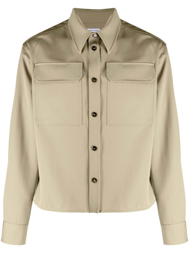 Neutral Wool Overshirt