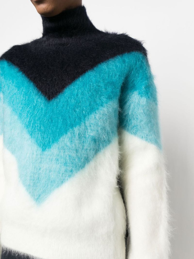Blue Chevron Sweater