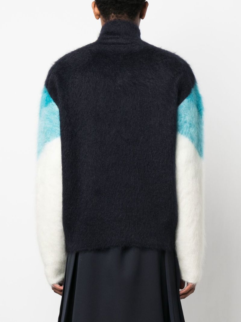 Blue Chevron Sweater