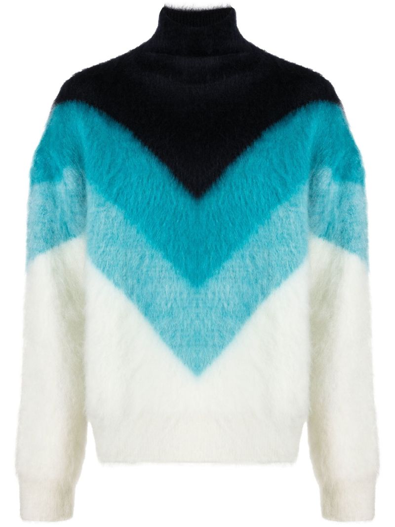 Blue Chevron Sweater
