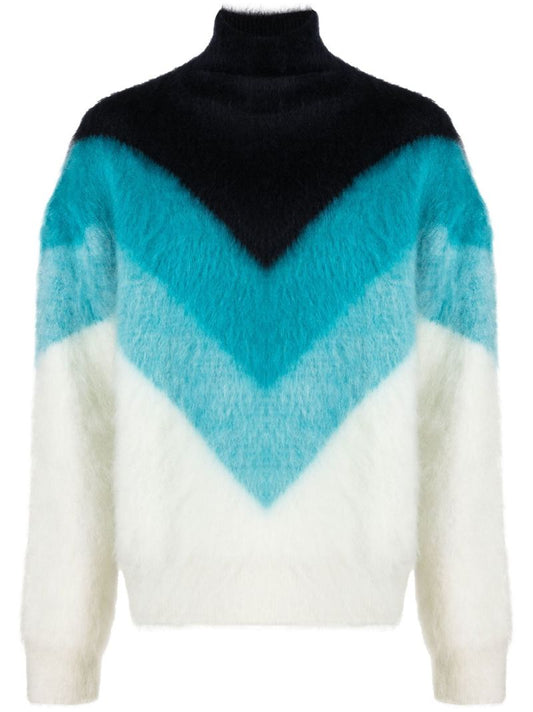 Blue Chevron Sweater
