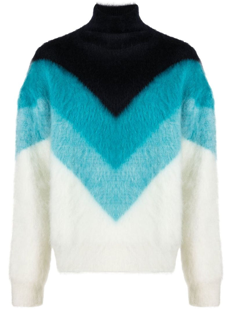 Blue Chevron Sweater