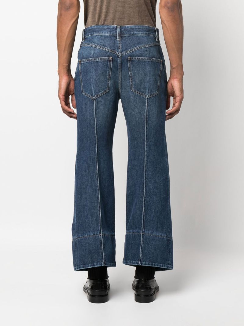 Blue Wide-leg Jeans