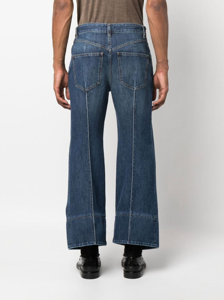 Blue Wide-leg Jeans