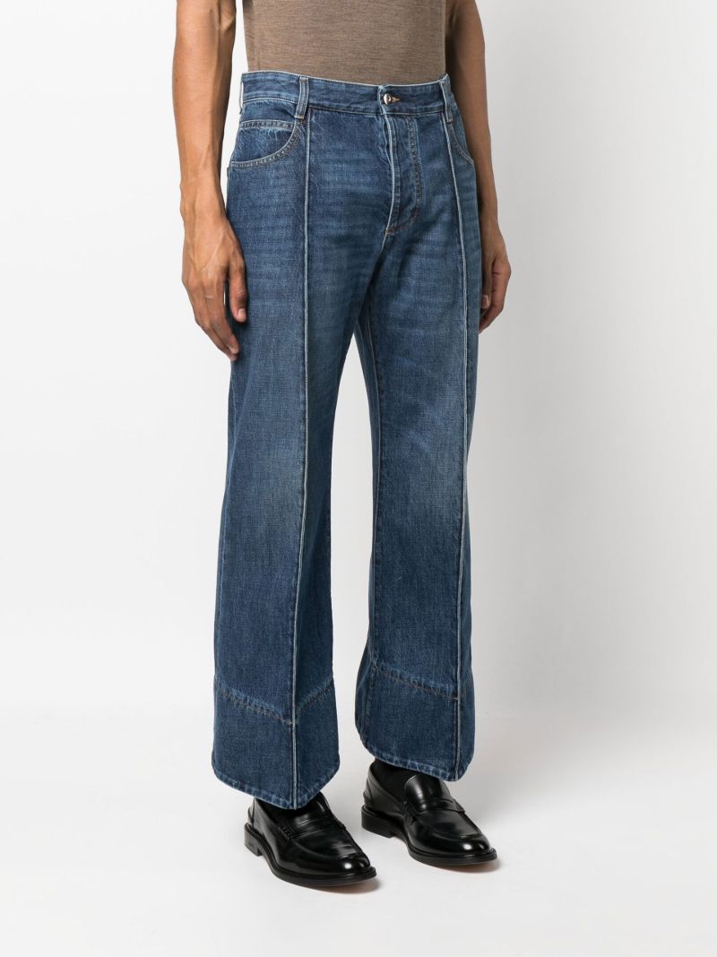 Blue Wide-leg Jeans