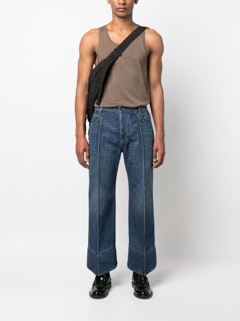 Blue Wide-leg Jeans