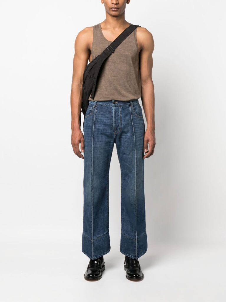 Blue Wide-leg Jeans