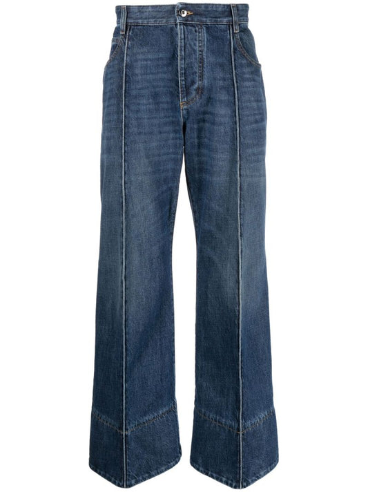 Blue Wide-leg Jeans