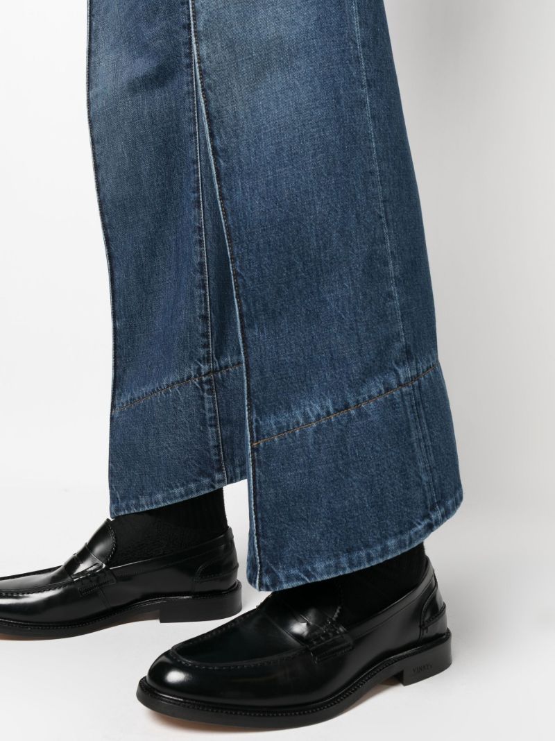 Blue Wide-leg Jeans
