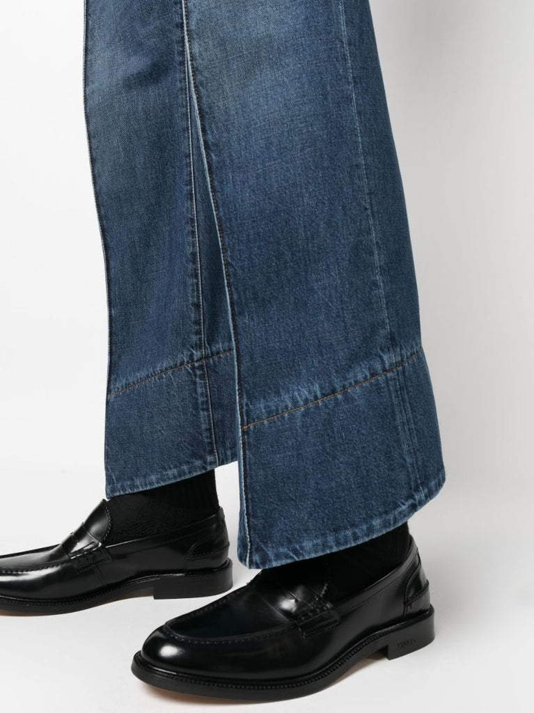 Blue Wide-leg Jeans