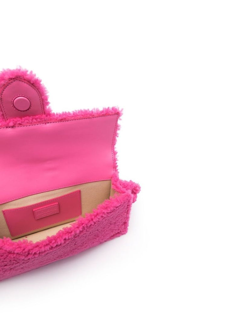 Pink Le Bambidou Shearling Shoulder Bag
