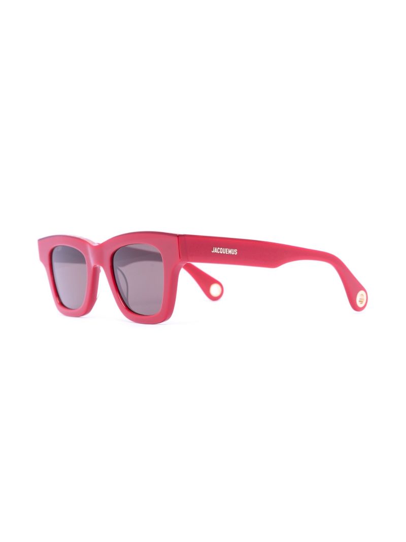 Red Logo Plaque Sunglasses