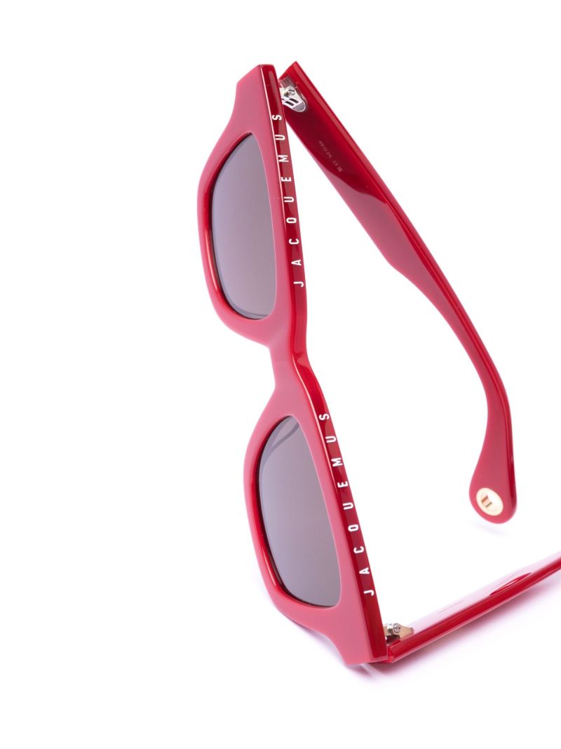 Red Logo Plaque Sunglasses
