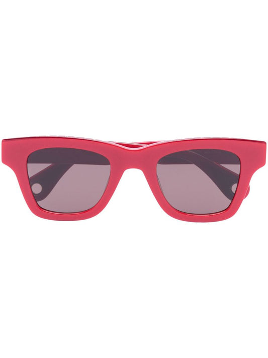 Red Logo Plaque Sunglasses
