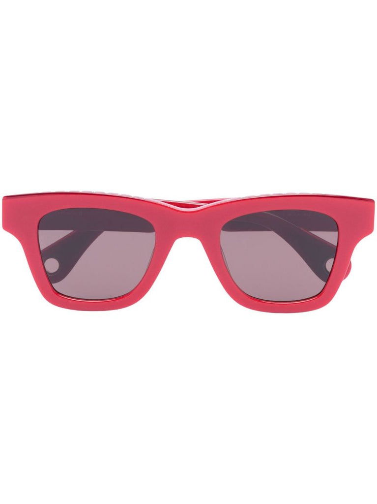 Red Logo Plaque Sunglasses