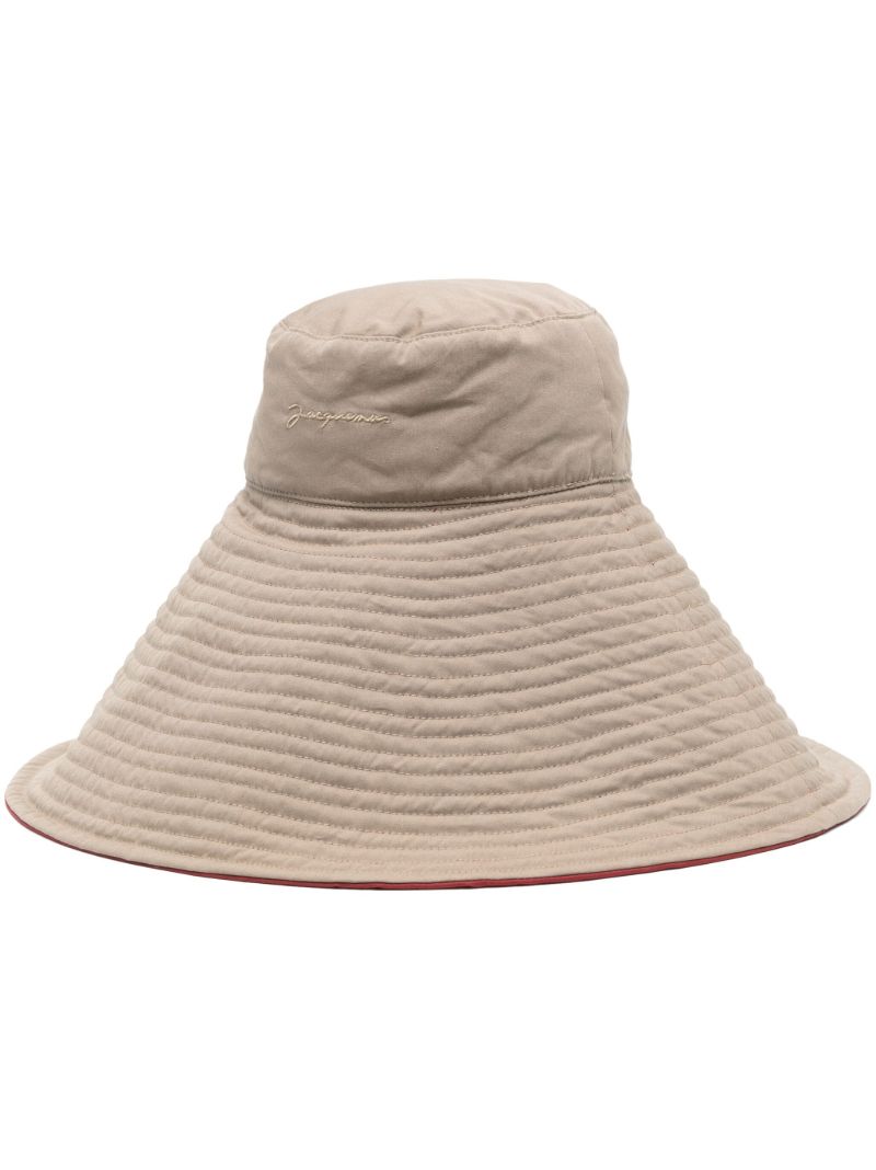 Neutral Oversized Bucket Hat