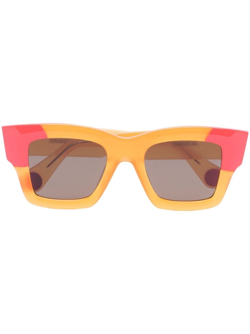 Orange Tinted Lens Sunglasses