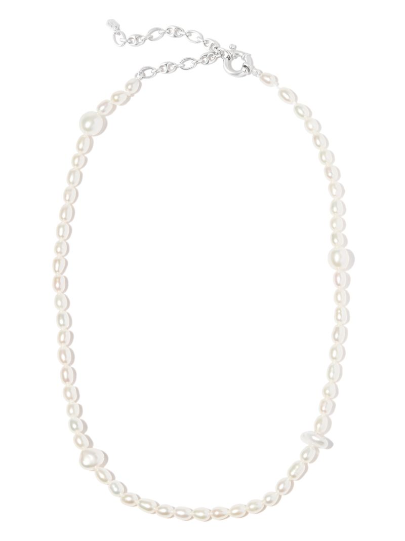Sterling Silver Martini Pearl Necklace