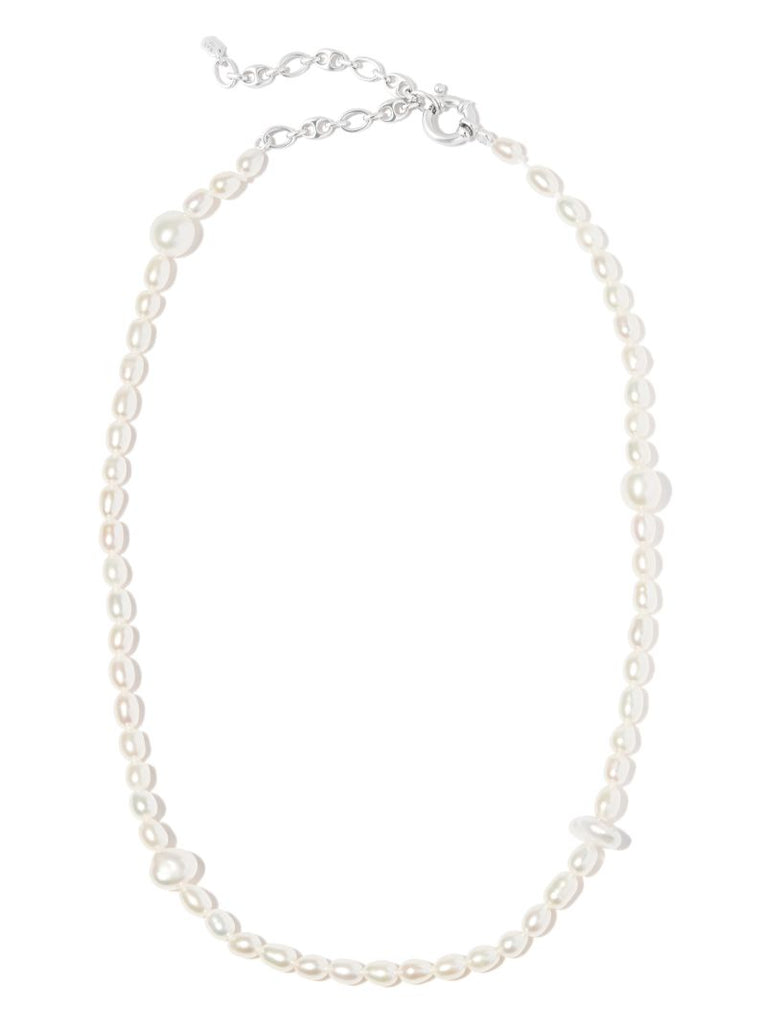 Sterling Silver Martini Pearl Necklace