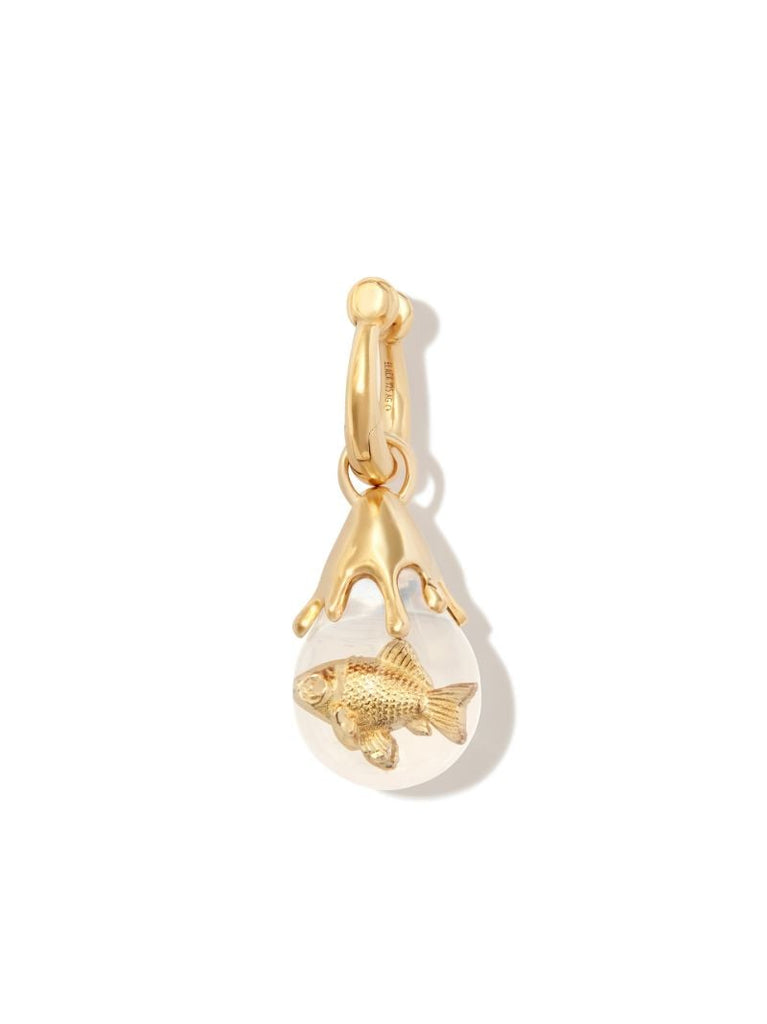 Gold-plated Marina Single Drop Earring
