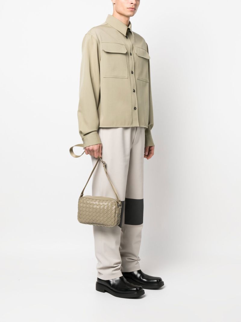 Neutral Small Classic Intrecciato Camera Bag