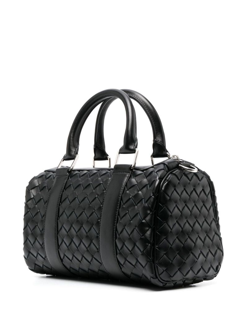 Black Classic Intrecciato Mini Tote Bag