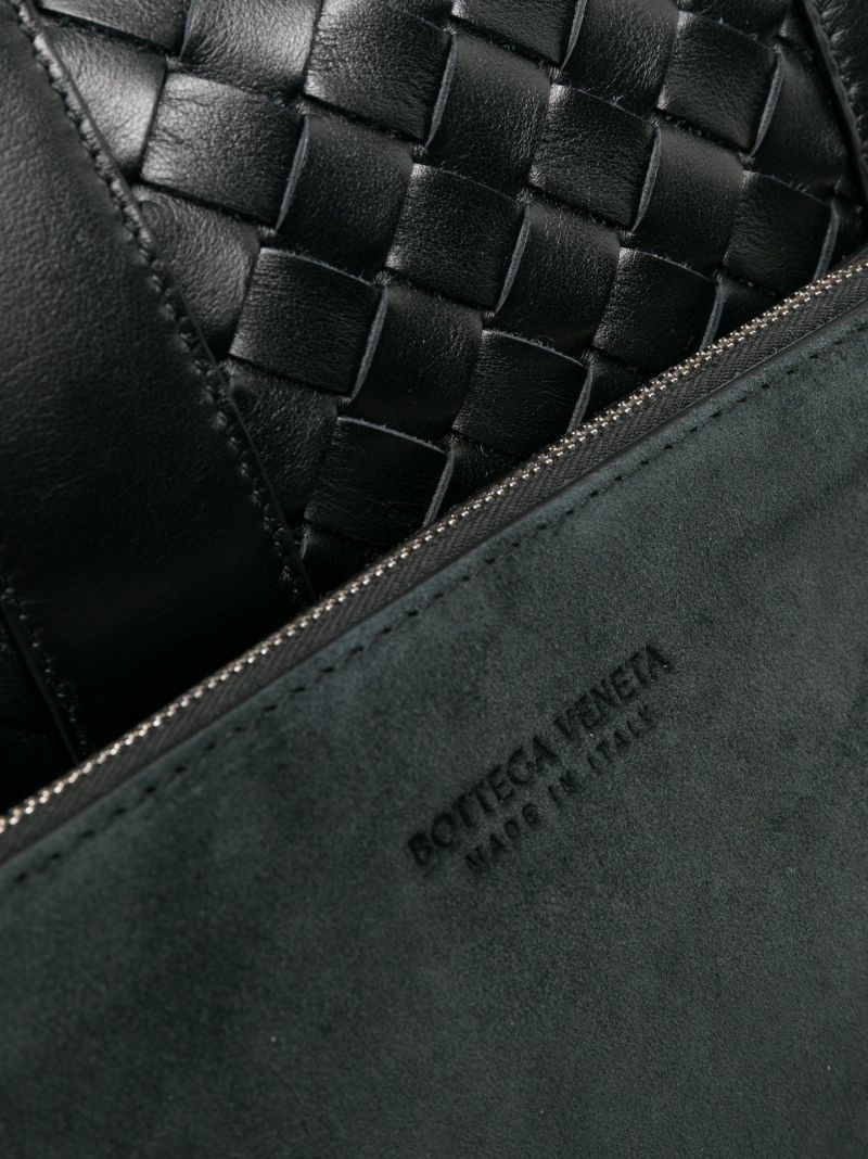 Black Classic Intrecciato Mini Tote Bag