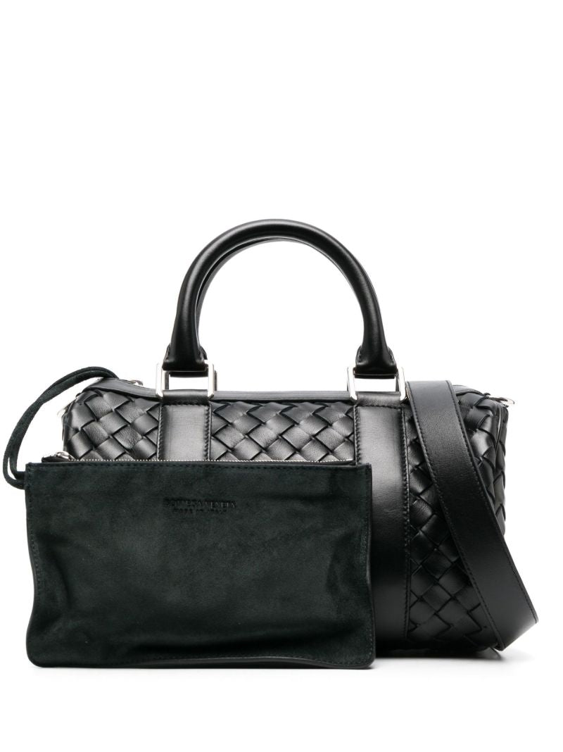 Black Classic Intrecciato Mini Tote Bag