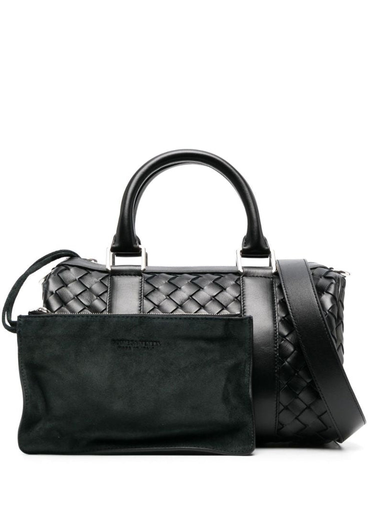 Black Classic Intrecciato Mini Tote Bag