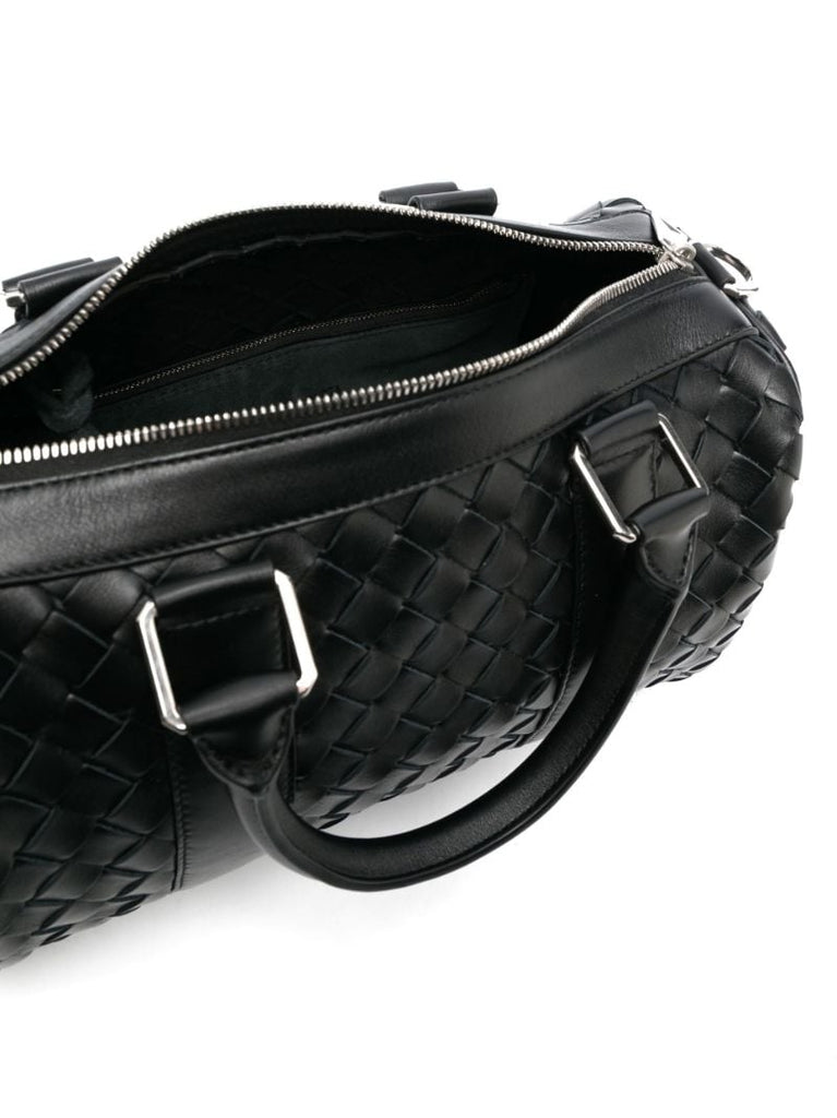 Black Classic Intrecciato Mini Tote Bag