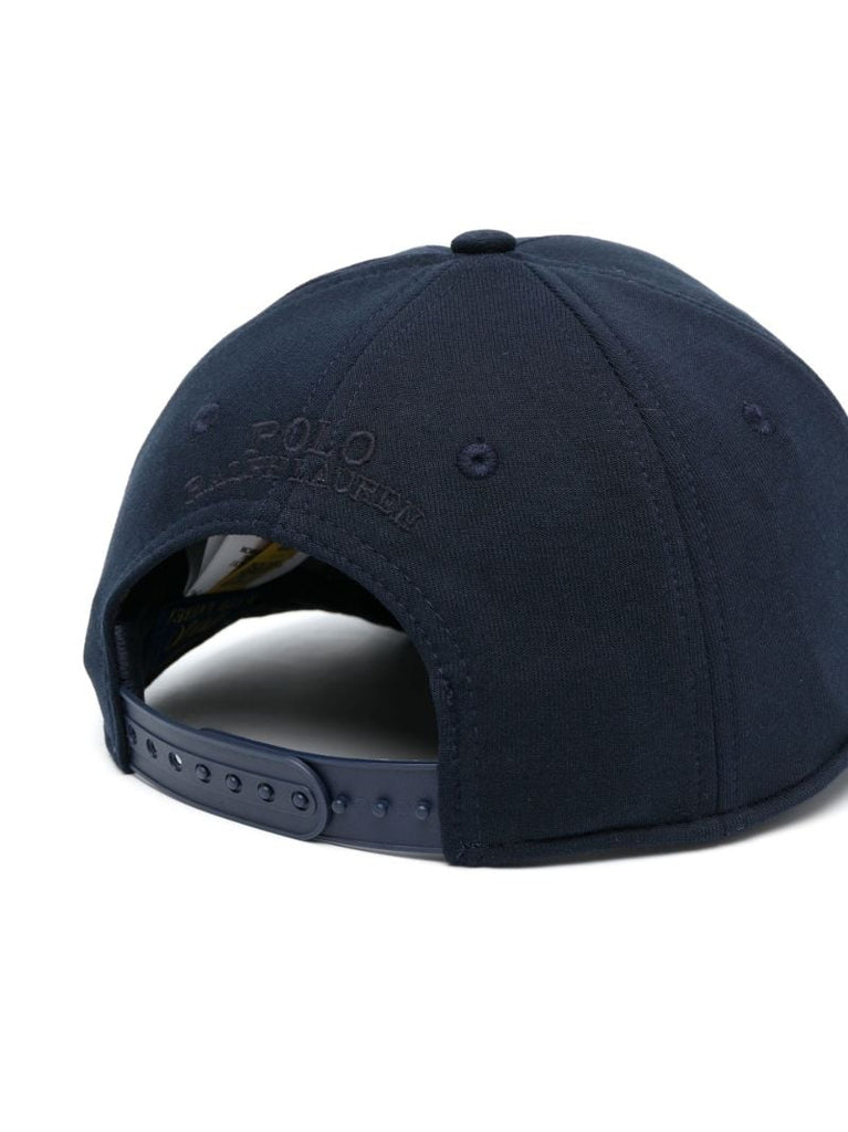 Blue Embroidered-logo Baseball Cap