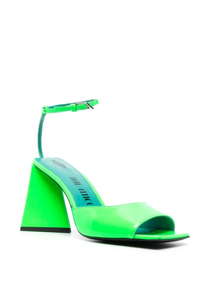 Green Piper 85 Patent Leather Sandals
