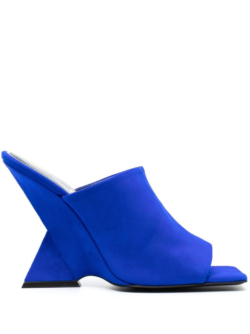 Blue Cheope 105 Suede Mules