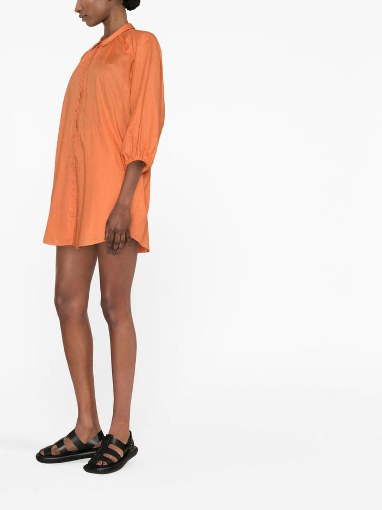 Orange Afterswim Mini Dress