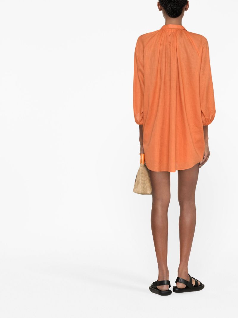 Orange Afterswim Mini Dress