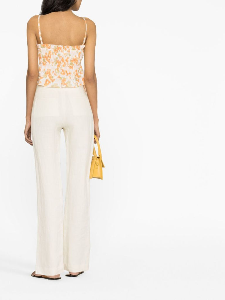 White Weekend Floral Print Top