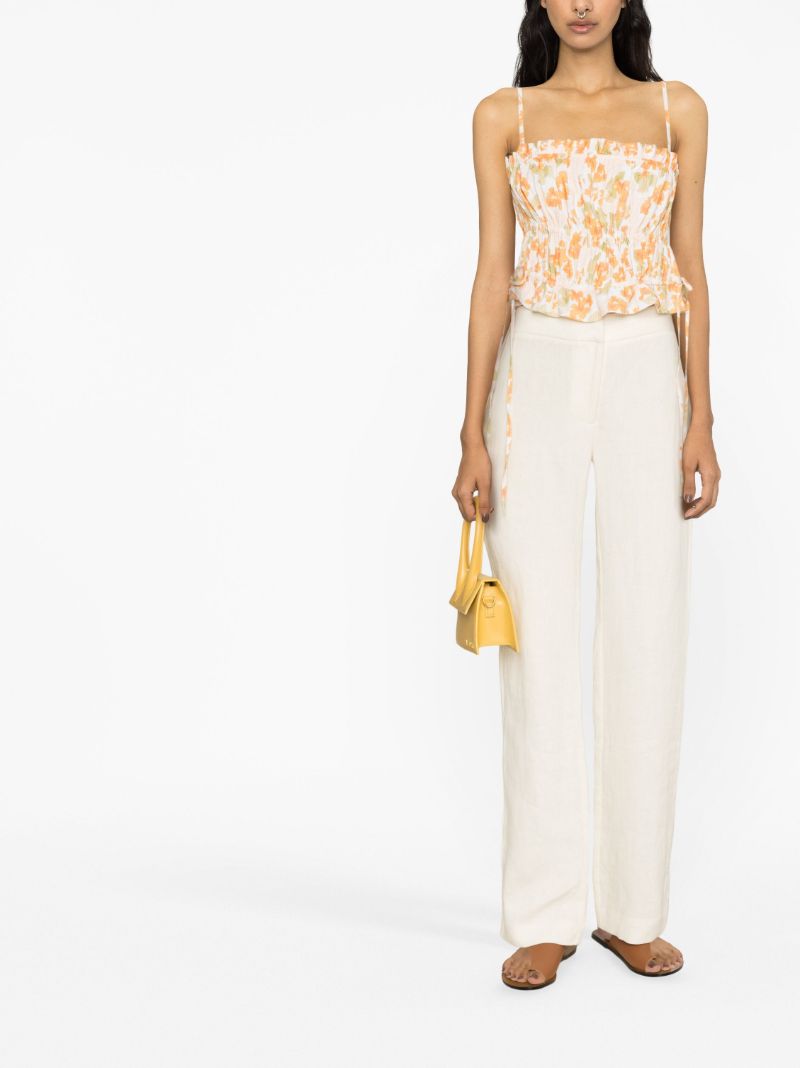White Weekend Floral Print Top
