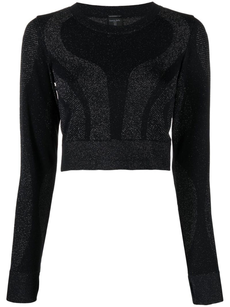 Black Spark Training Crop Top