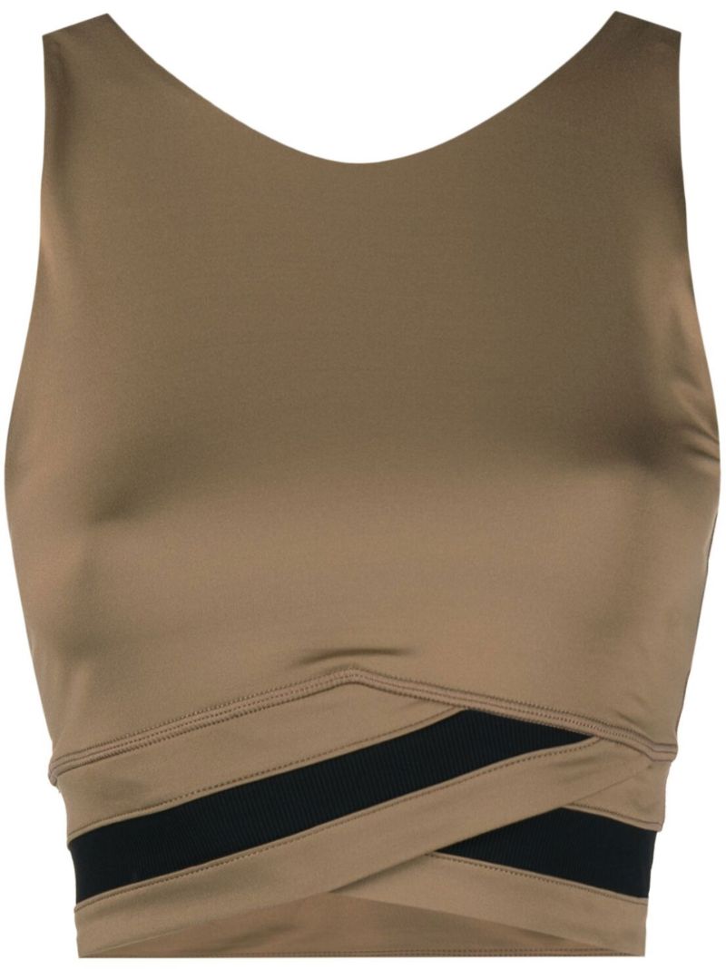 Brown All Day Yoga Tank Top