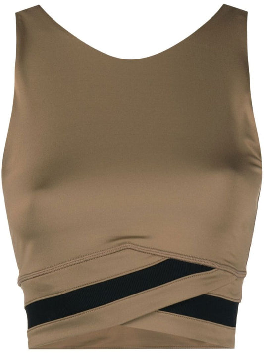 Brown All Day Yoga Tank Top