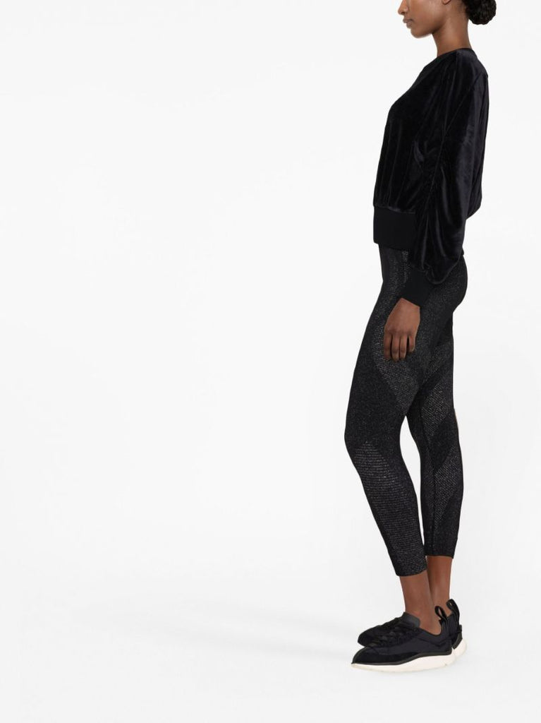 Black Retake Velour Sweatshirt