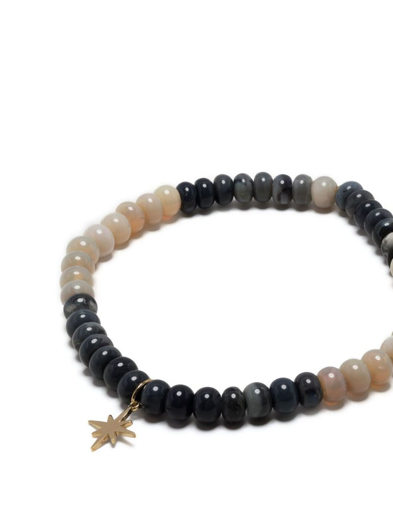 14k Yellow Gold Opal Beaded Bracelet