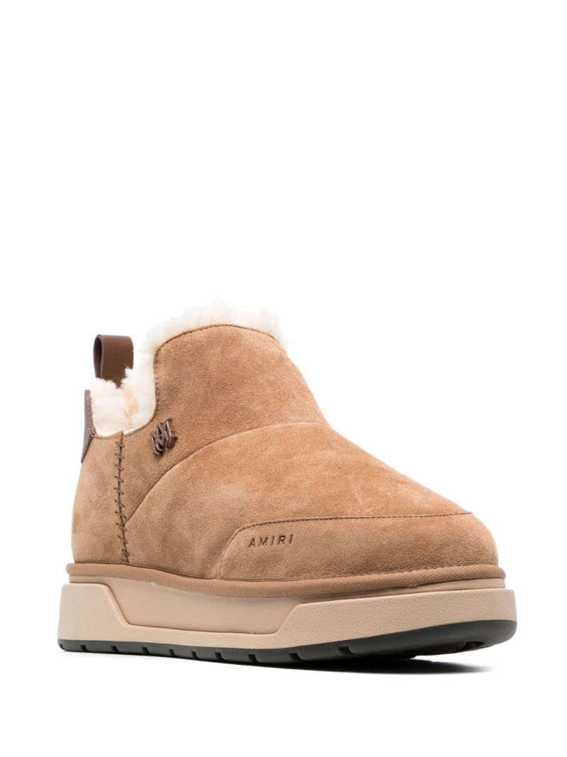Brown Malibu Shearling Ankle Boots