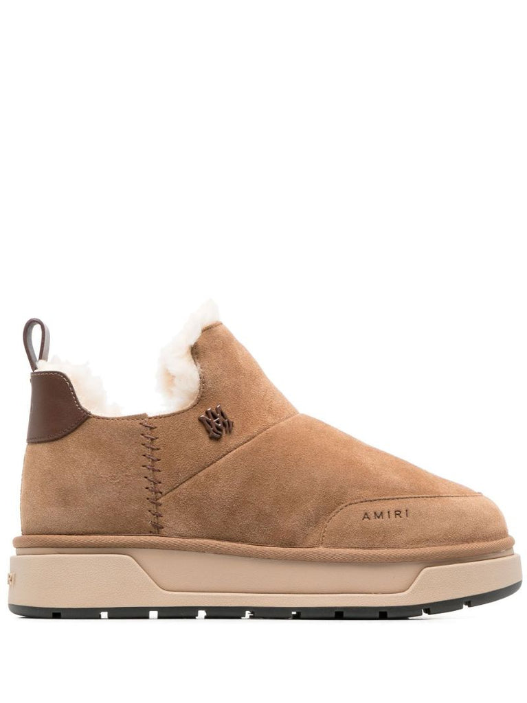 Brown Malibu Shearling Ankle Boots