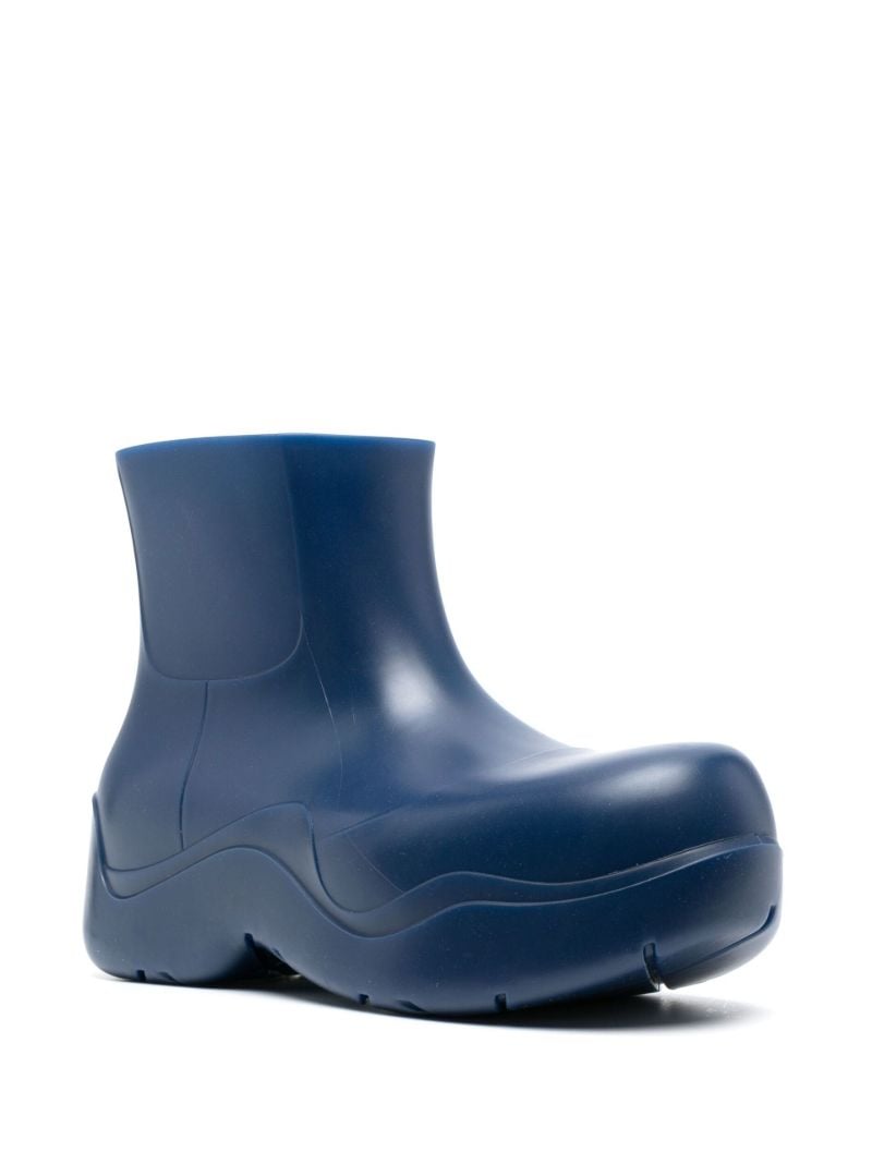 Blue Puddle Rubber Ankle Boots
