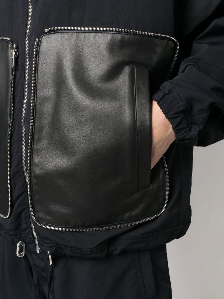 Black Packable Hooded Jacket