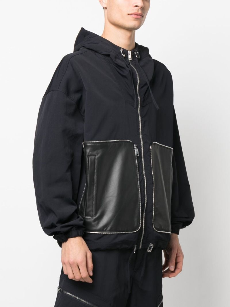 Black Packable Hooded Jacket