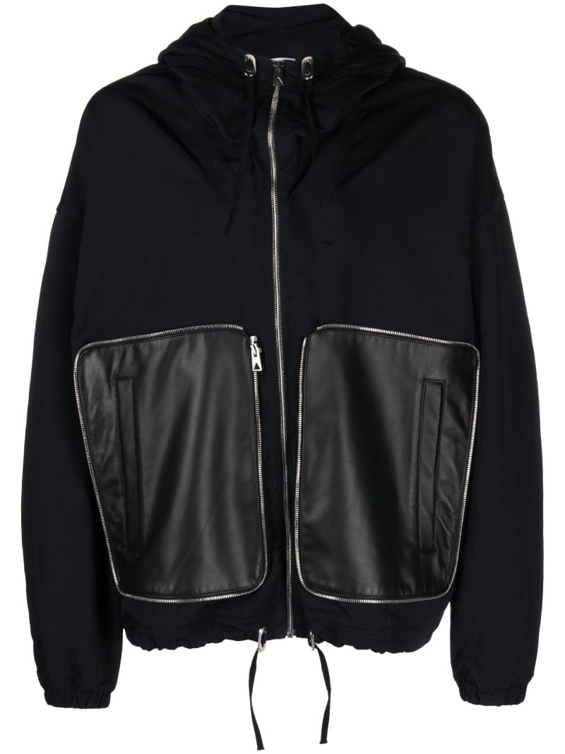Black Packable Hooded Jacket