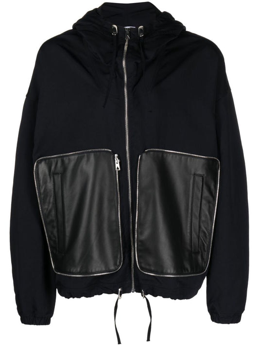 Black Packable Hooded Jacket
